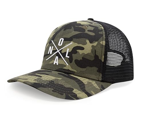 International Tie Premium New Orleans NOLA Hat for Men and Women – Snapback Trucker Baseball Cap (Camouflage)