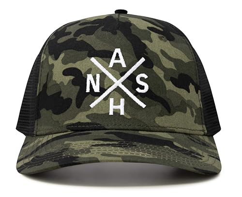 International Tie Nashville NASH Hat for Men and Women - Snapback Trucker Baseball Cap (Camouflage)