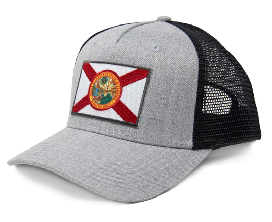 Florida Snapback Trucker | Grey Black - International Tie