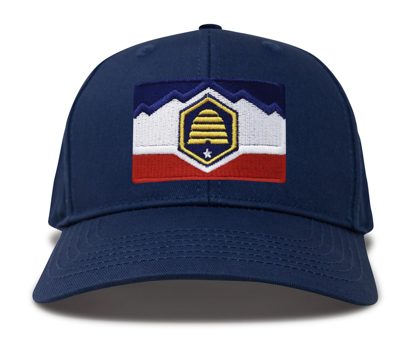 International Tie Utah Hat for Men and Women - Snapback Trucker Baseball Cap (All Navy)