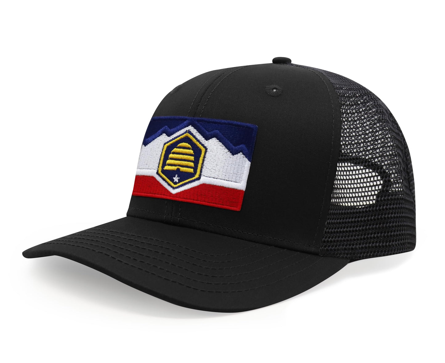 International Tie Premium Utah Flag Hat for Men and Women - Snapback Trucker Baseball Cap