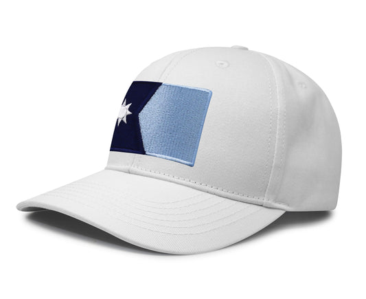 International Tie State Hat for Men and Women, Adjustable Snapback Trucker Baseball Cap with Embroidered Patch (Minnesota, All White) - International Tie