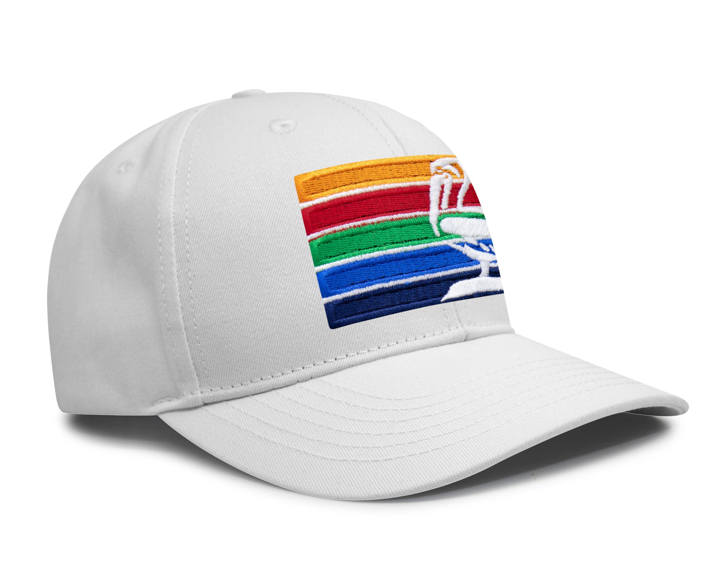 International Tie St. Petersburg hat for Men and Women - Snapback Trucker Baseball Cap (All White)