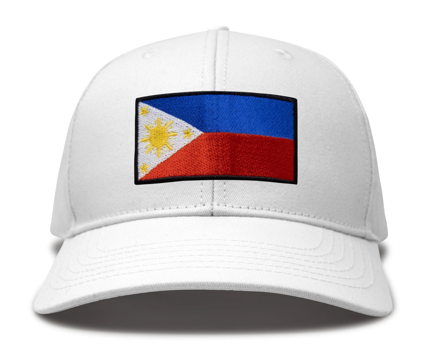 International Tie Philippines hat for Men and Women - Snapback Trucker Baseball Cap (All White)