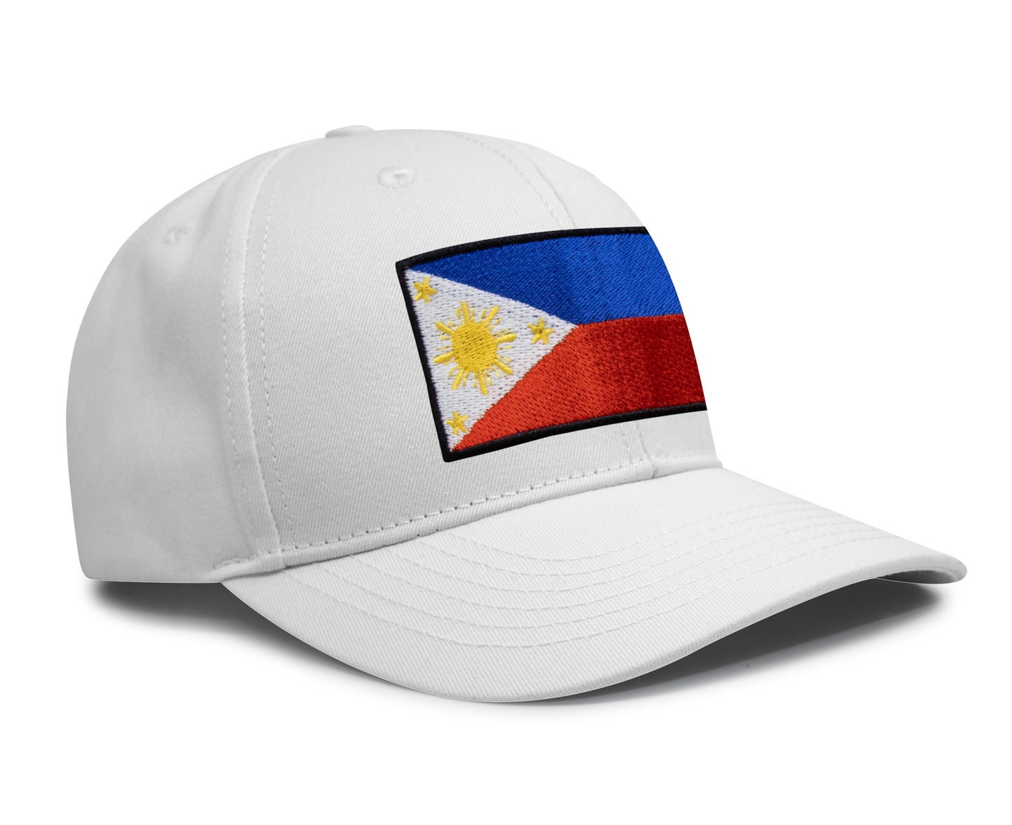 International Tie Philippines hat for Men and Women - Snapback Trucker Baseball Cap (All White)