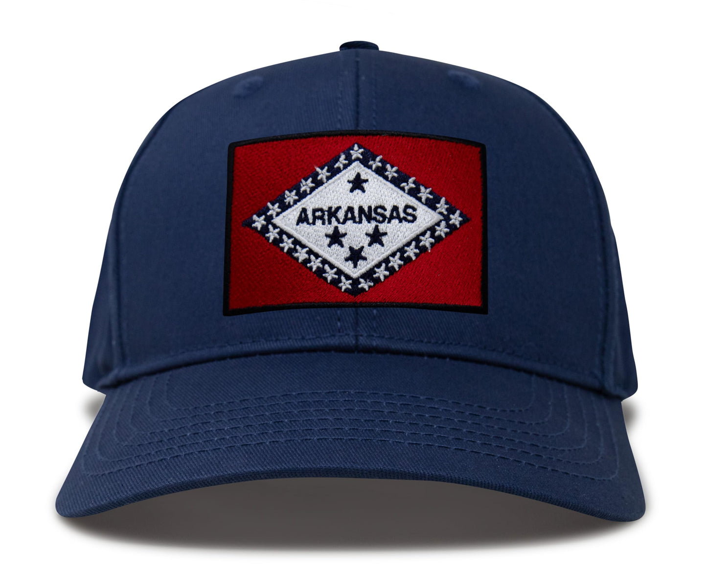 Arkansas Flag Hat for Men and Women – Snapback Trucker Baseball Cap by International Tie (All Navy)
