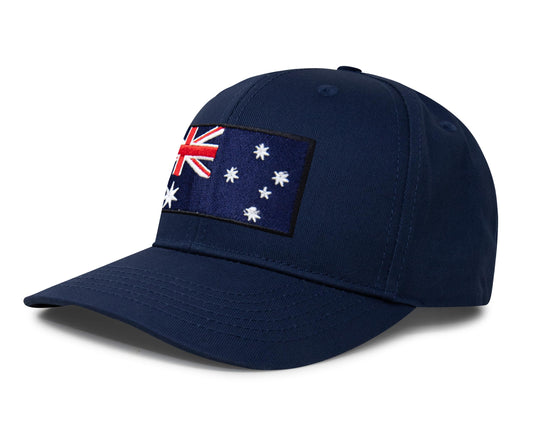Australia Flag Hat for Men and Women – Snapback Trucker Baseball Cap by International Tie (All Navy)