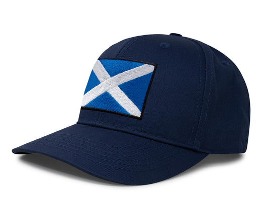 International Tie Scotland hat for Men and Women - Snapback Trucker Baseball Cap (All Navy) - International Tie