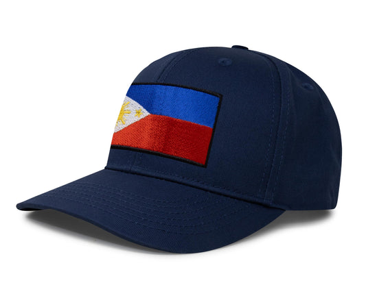 Philippines Flag Hat for Men and Women – Snapback Trucker Baseball Cap by International Tie (All Navy)