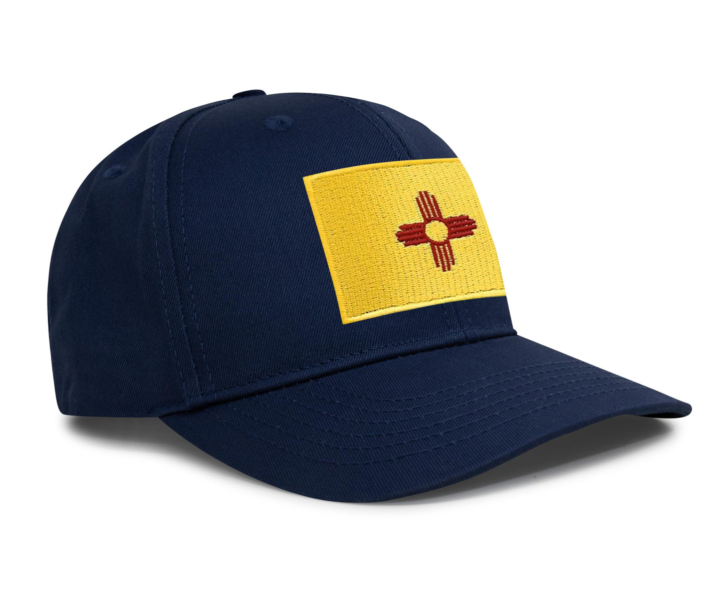 International Tie New Mexico Hat for Men and Women - Snapback Trucker Baseball Cap (All Navy)