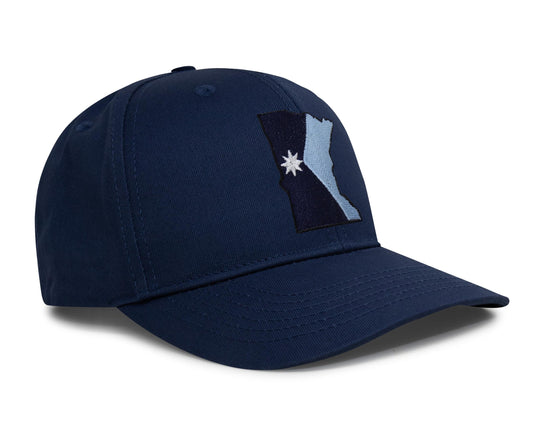 Minnesota Stateline Snapback Trucker Hat I All Navy
