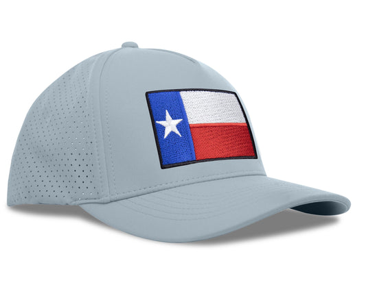 Performance Golf Hat – Adjustable Snapback Trucker Baseball Cap for Men & Women - Jetset Series (Texas, Sky Blue)