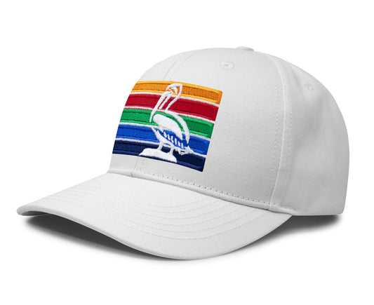 International Tie St. Petersburg hat for Men and Women - Snapback Trucker Baseball Cap (All White)
