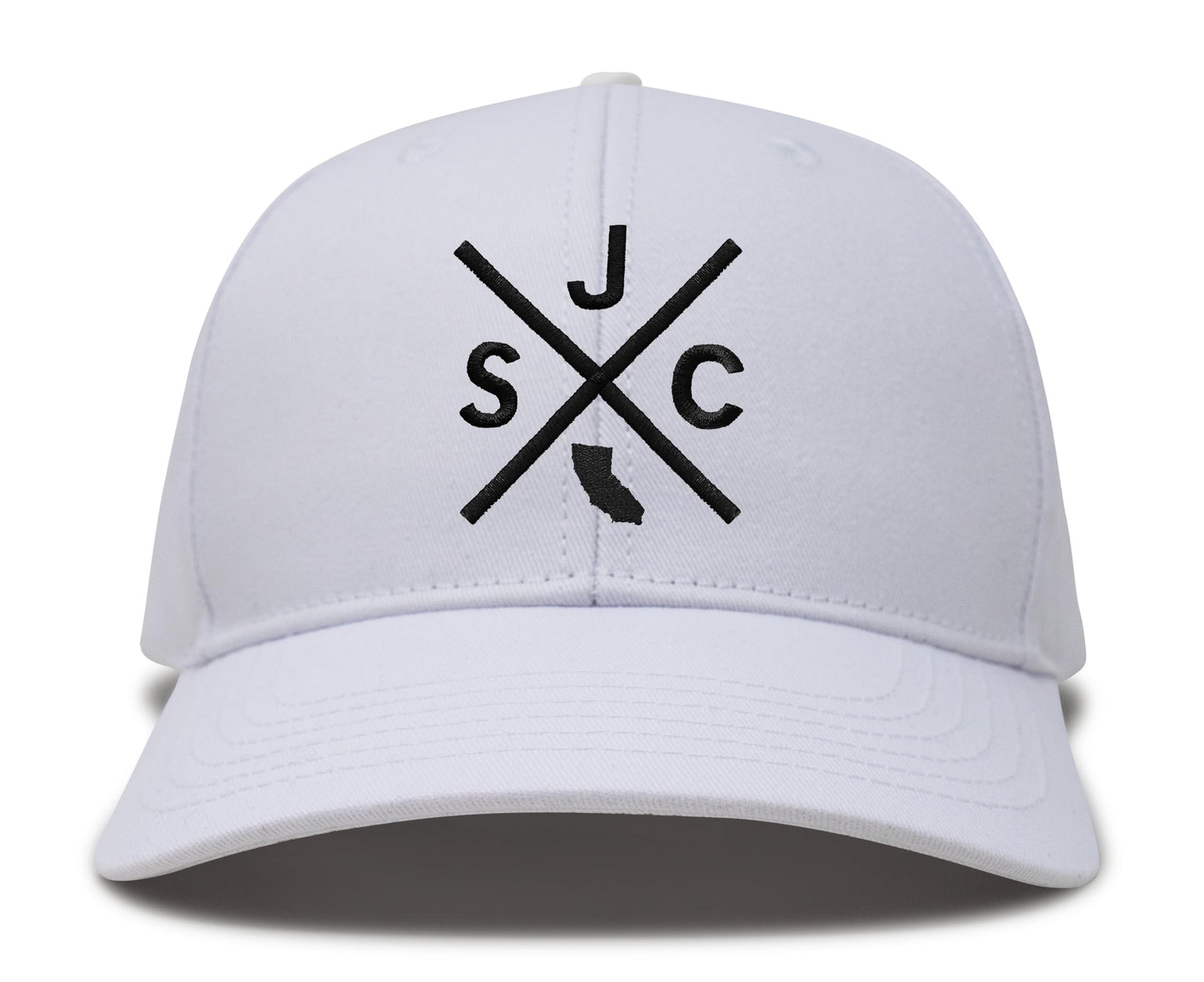 International Tie San Jose California SJC hat for Men and Women - Snapback Trucker Baseball Cap (All White)