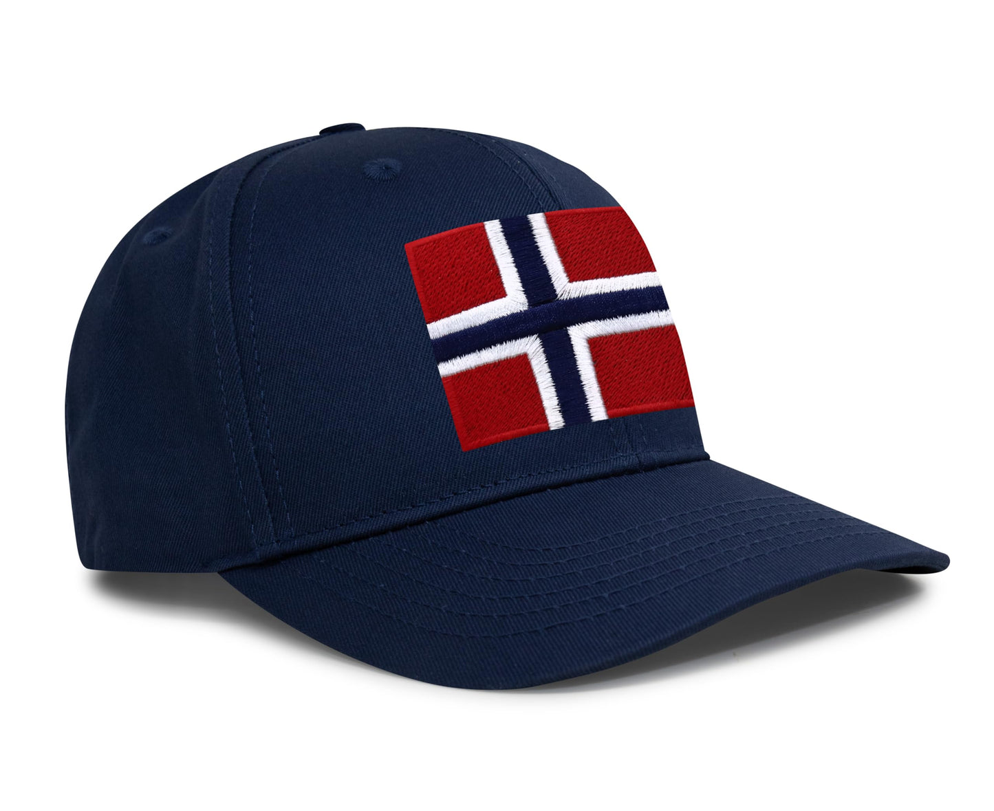 International Tie Premium Norway Flag Hat for Men and Women – Snapback Trucker Baseball Cap (All Navy)