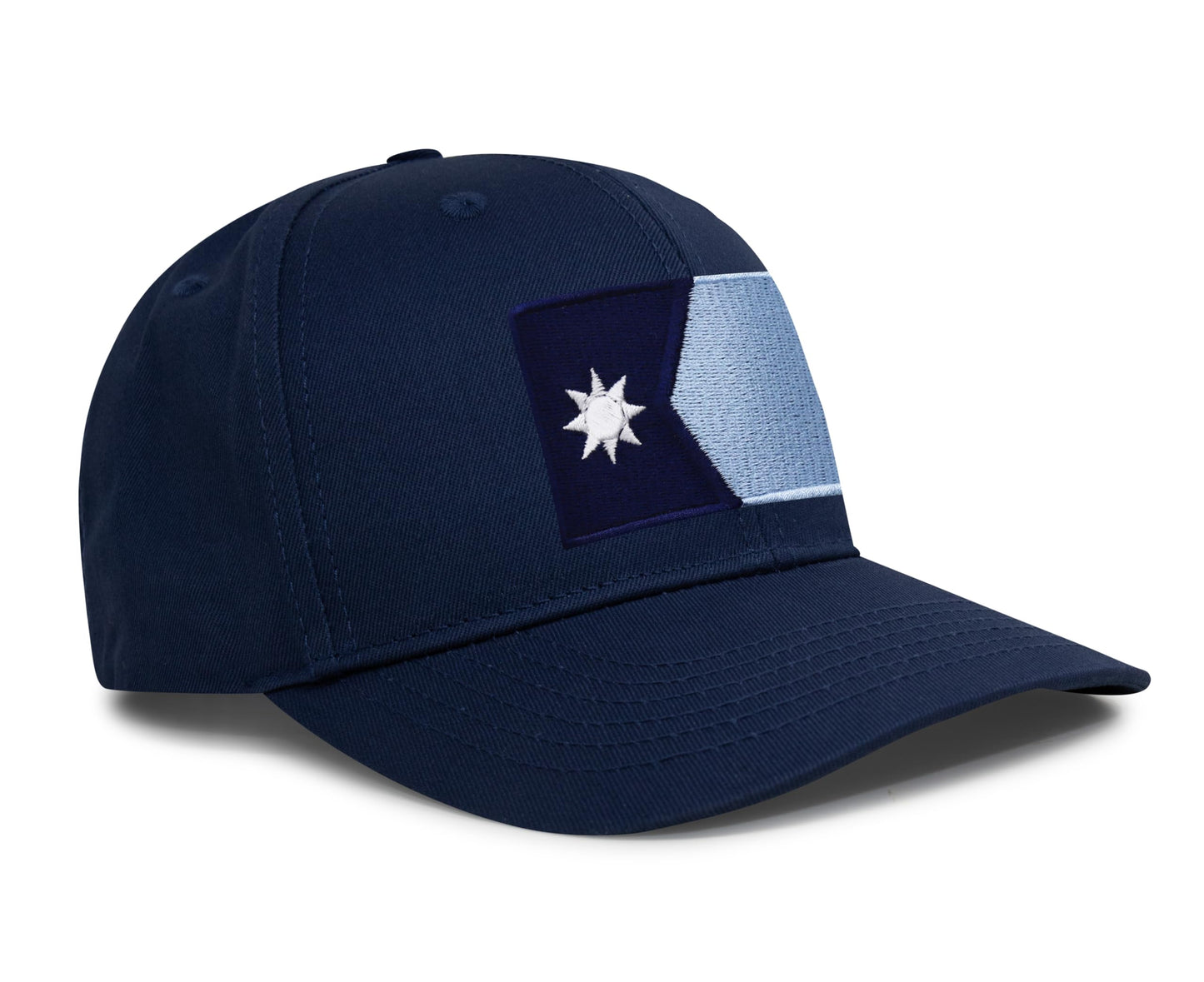 International Tie Minnesota Flag Trucker Hat for Men and Women - Snapback Baseball Cap (All Navy)