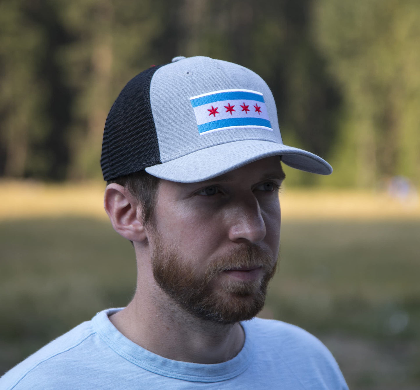 International Tie Milwaukee People’s Flag Hat for Men and Women – Snapback Trucker Baseball Cap (Grey Black)