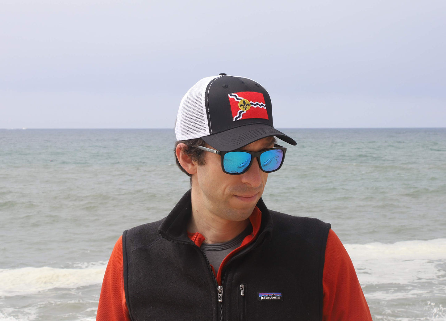 International Tie Indianapolis Flag Hat for Men and Women – Snapback Trucker Baseball Cap (Black Flatbill) - International Tie