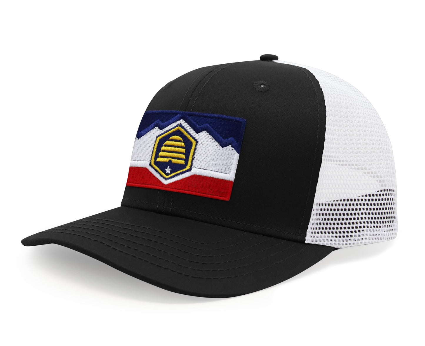 International Tie Premium Utah Flag Hat for Men and Women - Snapback Trucker Baseball Cap