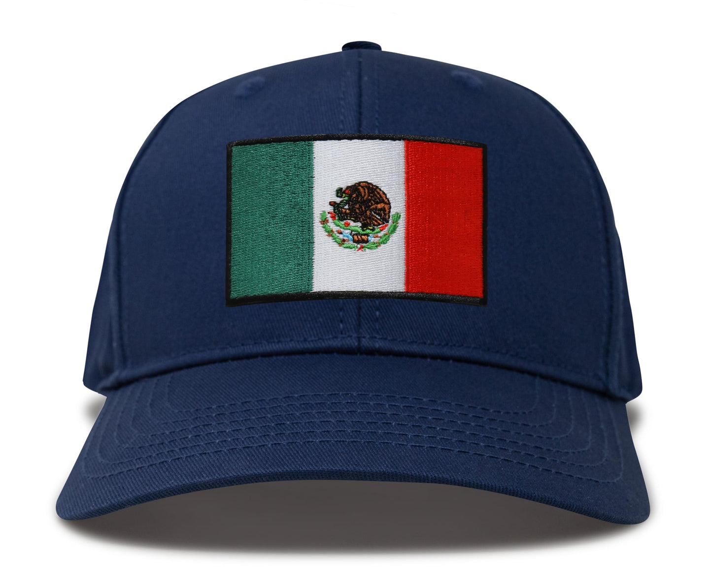 International Tie Mexico Hat for Men and Women - Snapback Trucker Baseball Cap (All Navy)