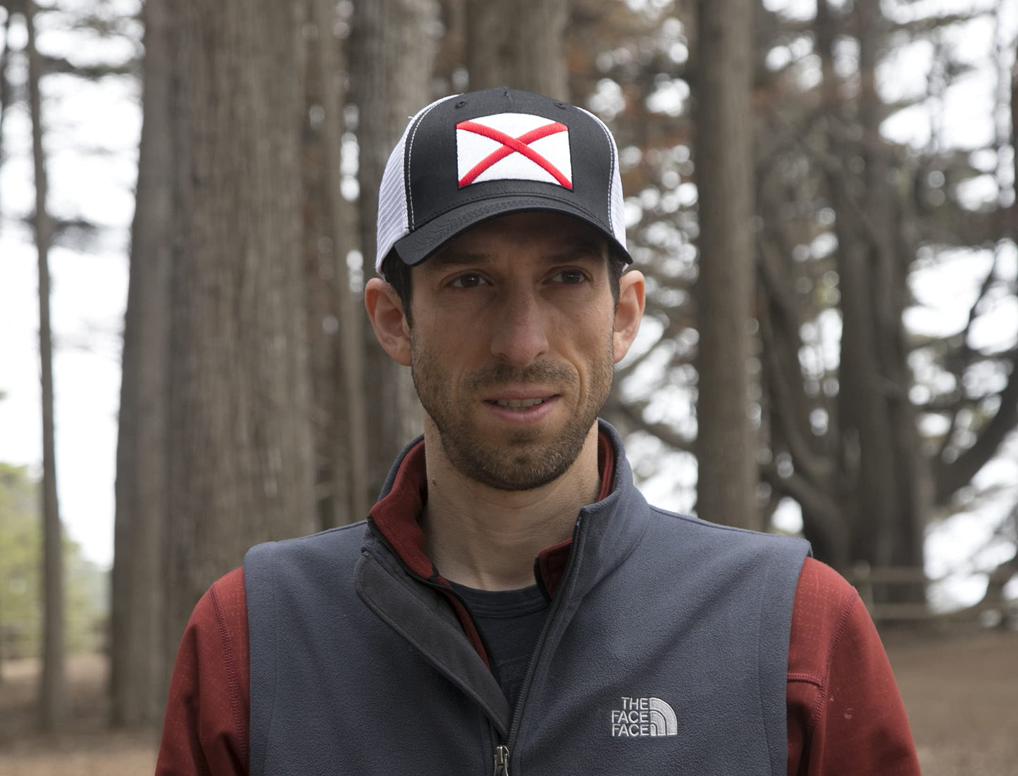 Iowa Flag Hat for Men and Women – Adjustable Snapback Trucker Baseball Cap by International Tie (Black White)