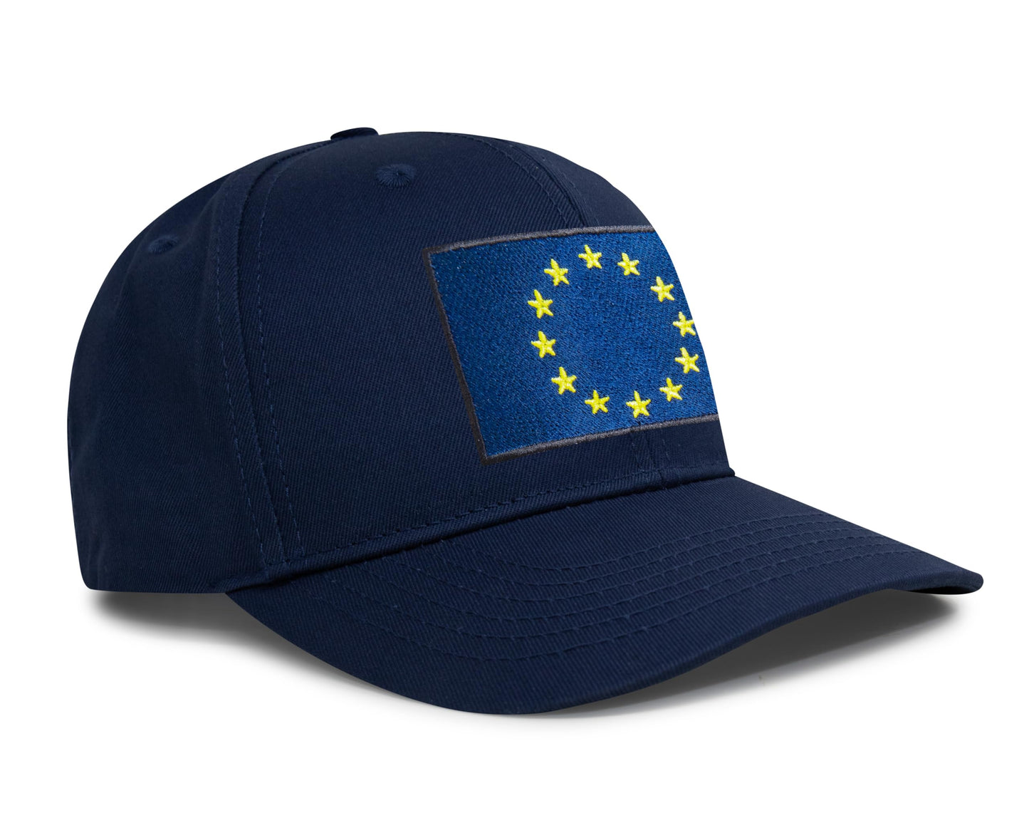 European Flag Hat for Men and Women - EU Trucker Snapback Baseball Cap by International Tie (All Navy)