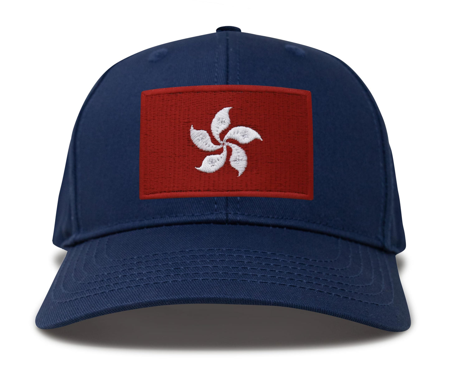 International Tie Hong Kong Flag Hat for Men and Women – Snapback Trucker Baseball Cap (All Navy)
