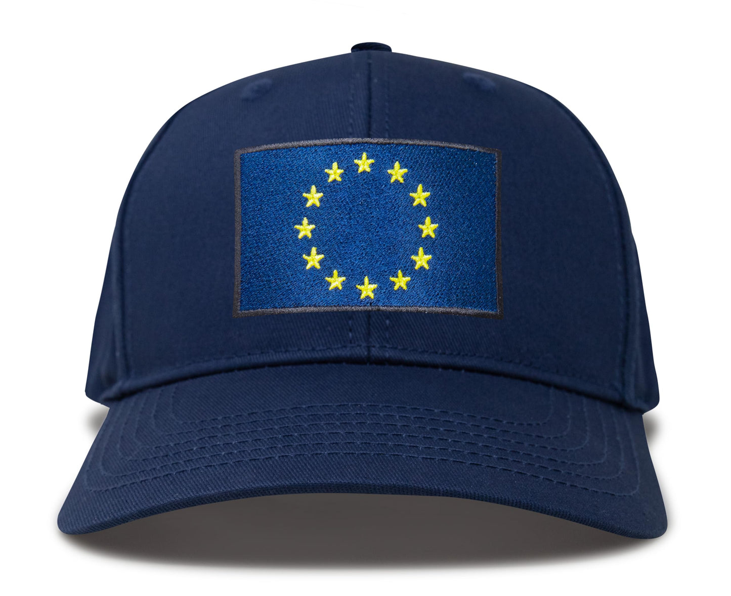 European Flag Hat for Men and Women - EU Trucker Snapback Baseball Cap by International Tie (All Navy)