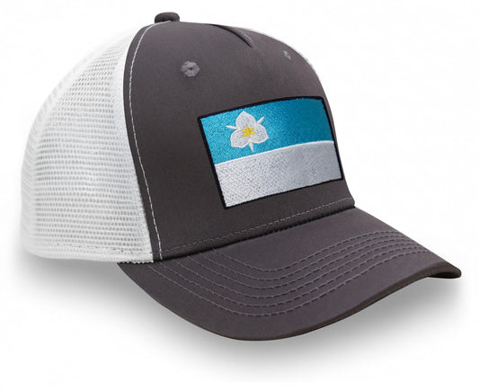 Salt Lake City Snapback Trucker | Grey White