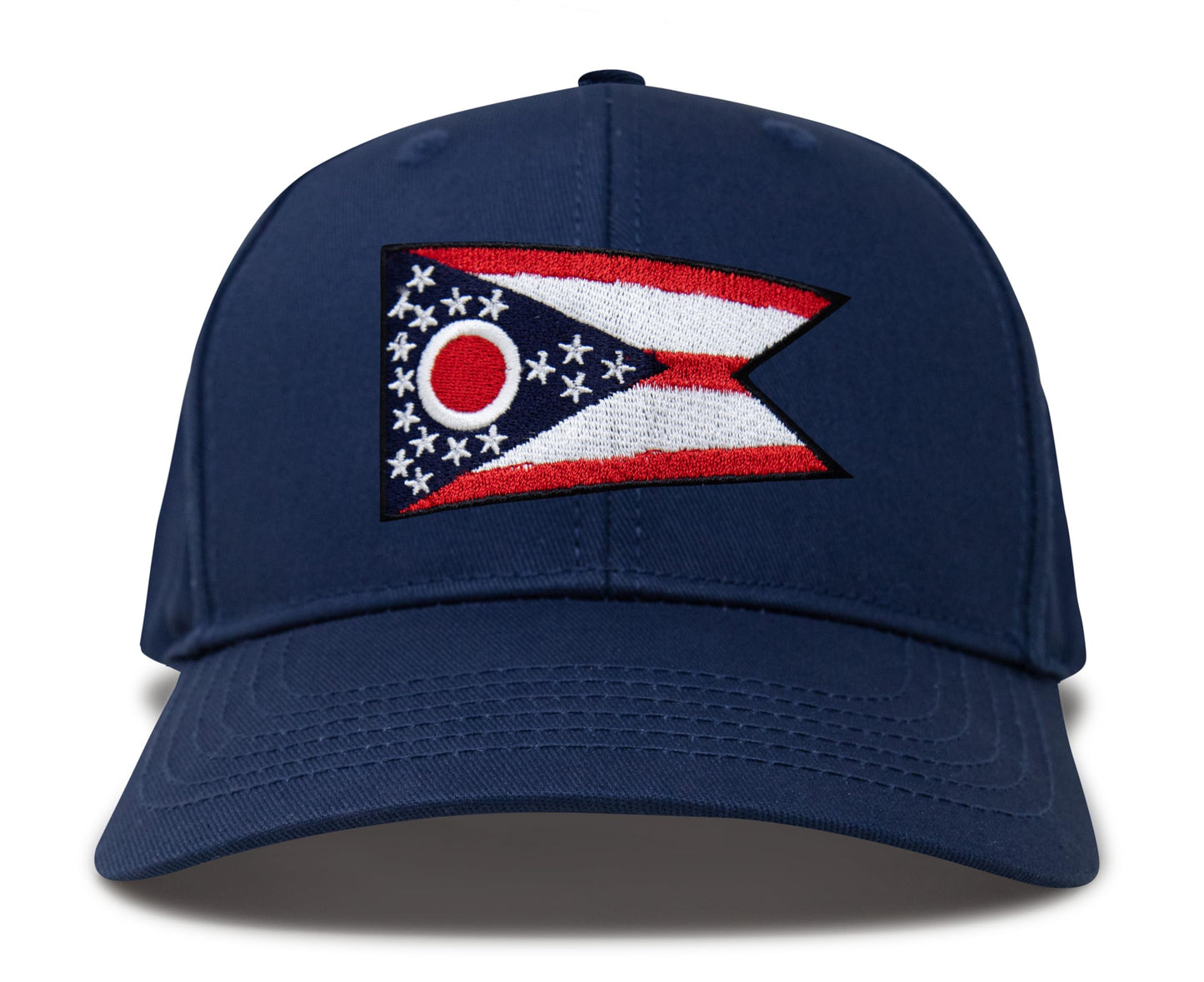 International Tie Premium Ohio - Flag Patch Hat for Men and Women - Snapback Trucker Baseball Cap (All Navy)