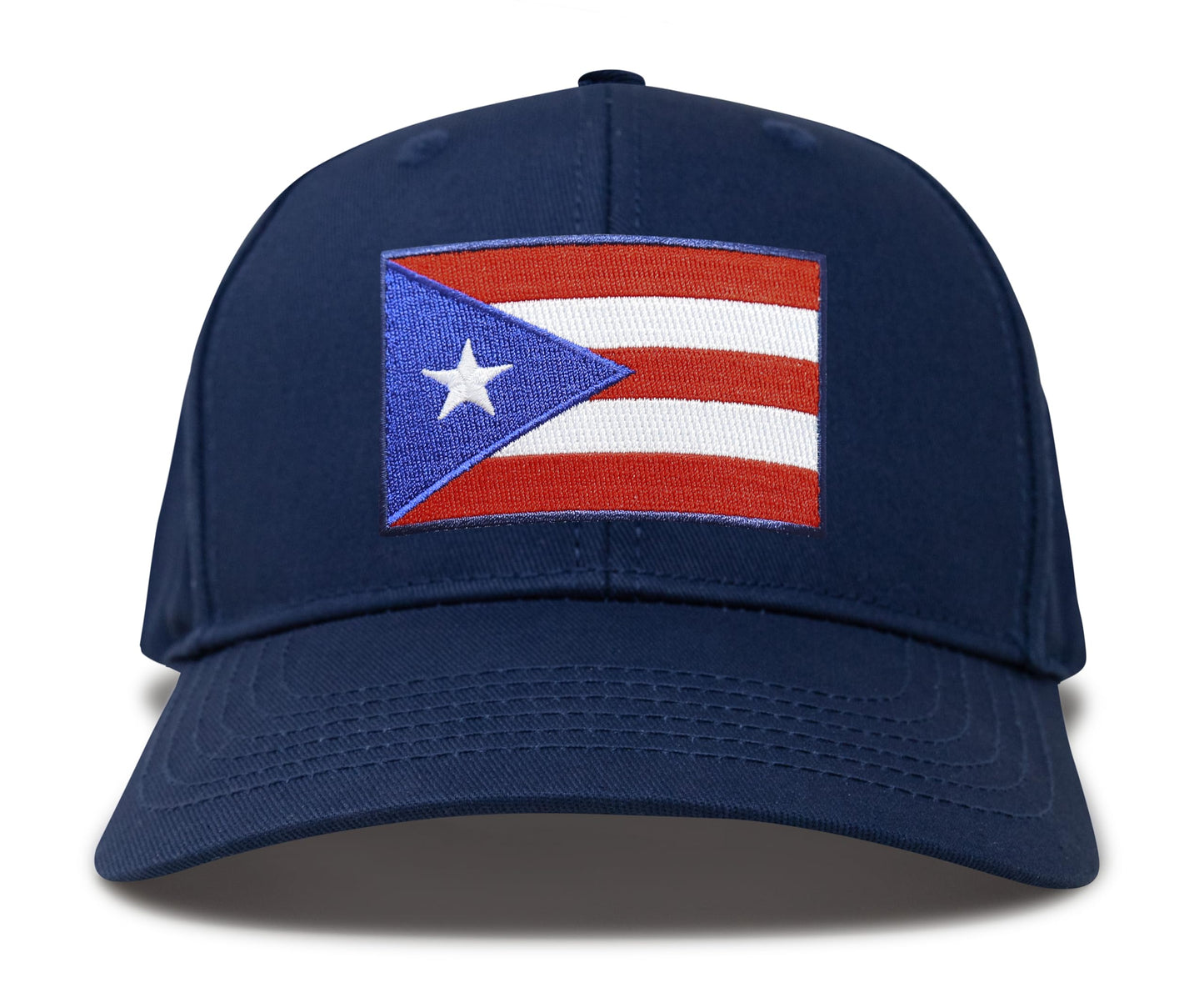 International Tie Puerto Rico Flag Trucker Hat - Snapback Baseball Cap (All Navy)