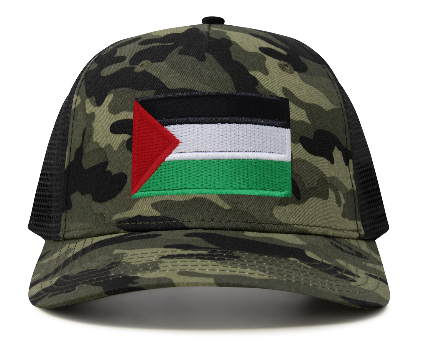 International Tie Palestine Hat for Men and Women - Snapback Trucker Baseball Cap (Camouflage)