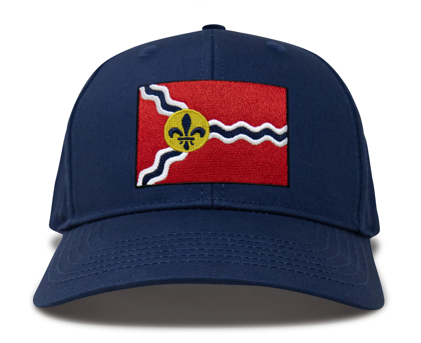 St. Louis Flag Hat for Men and Women – Snapback Trucker Baseball Cap by International Tie (All Navy)
