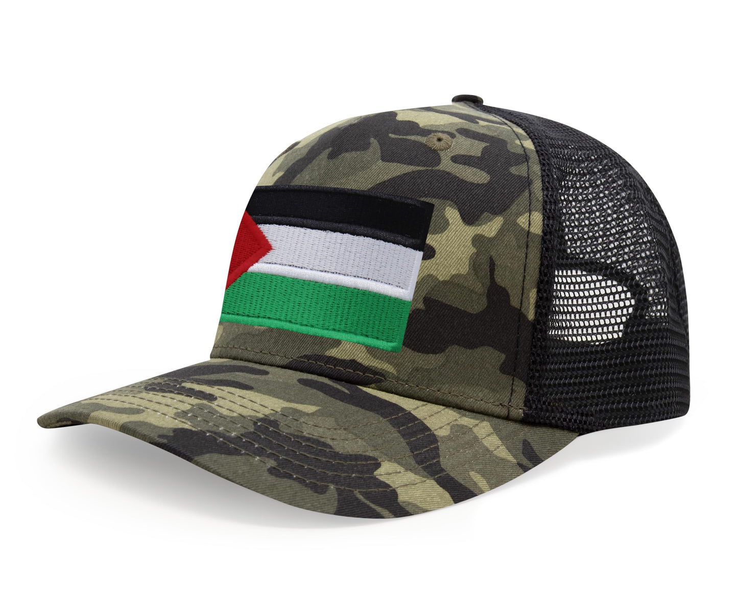 International Tie Palestine Hat for Men and Women - Snapback Trucker Baseball Cap (Camouflage)
