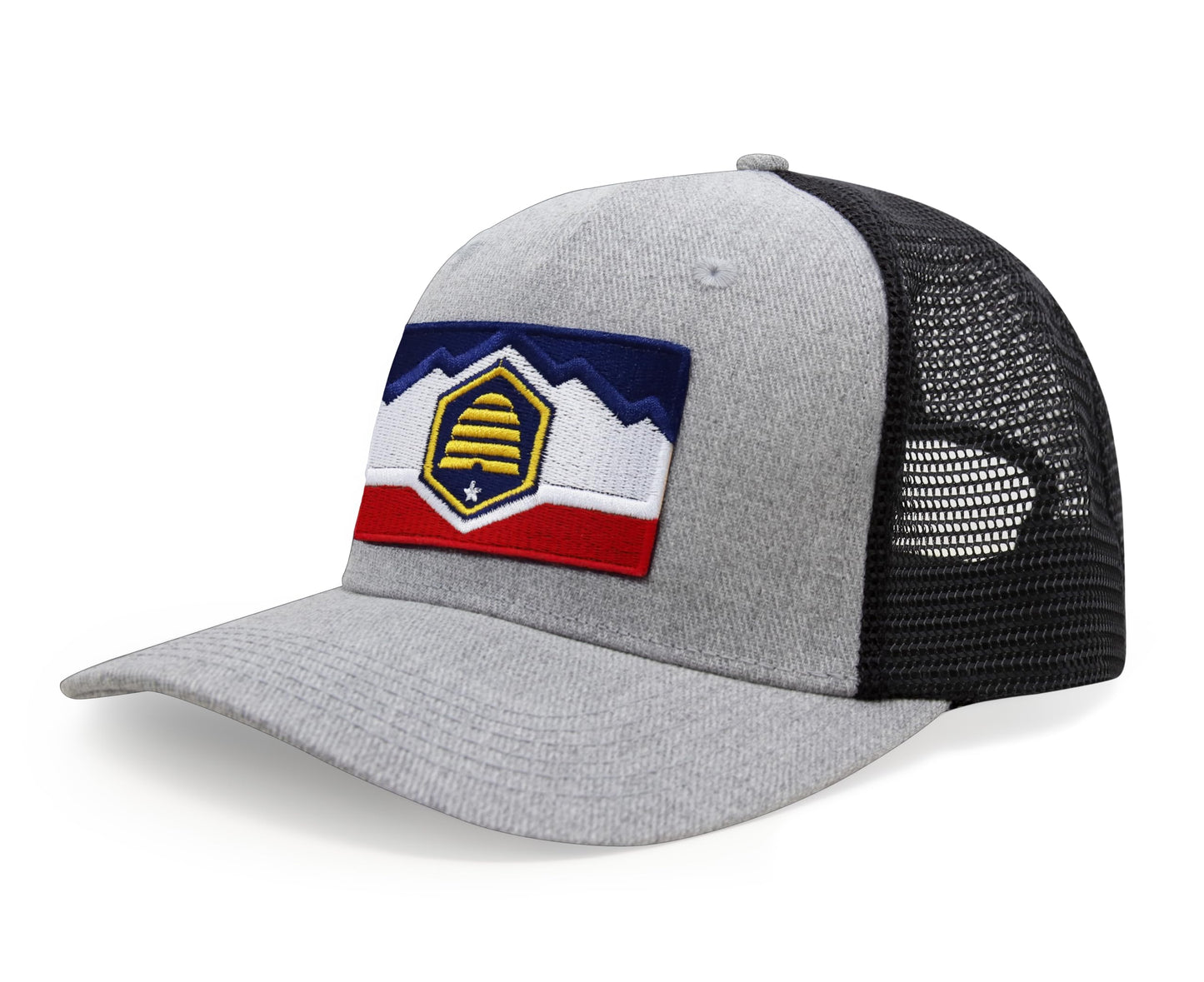 International Tie Premium Utah Flag Hat for Men and Women - Snapback Trucker Baseball Cap