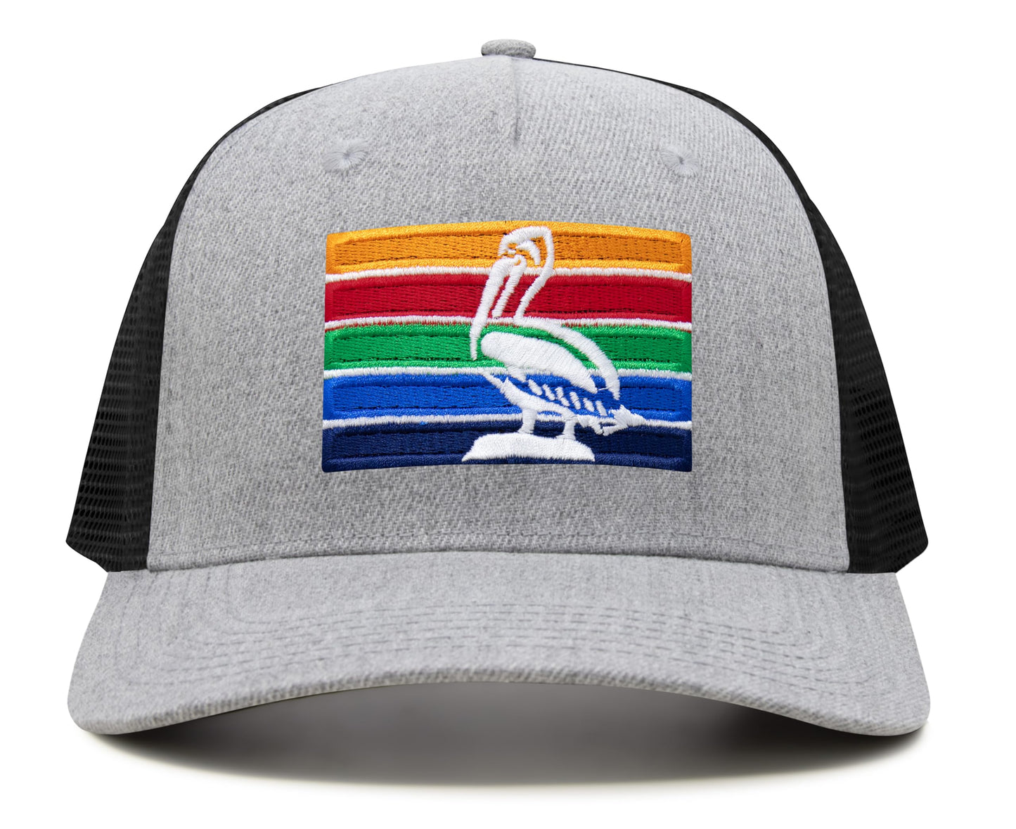 International Tie St. Petersburg Hat for Men and Women - Snapback Trucker Baseball Cap (Grey/Black)