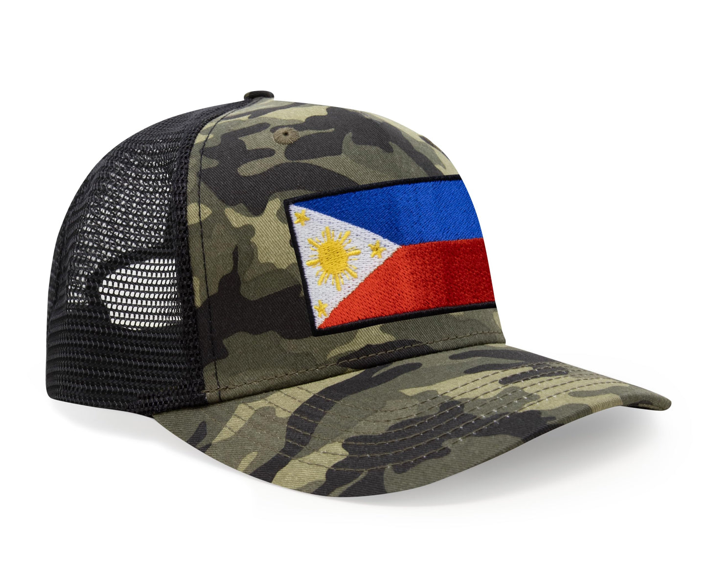 International Tie Philippines Hat for Men and Women - Snapback Trucker Baseball Cap (Camouflage)