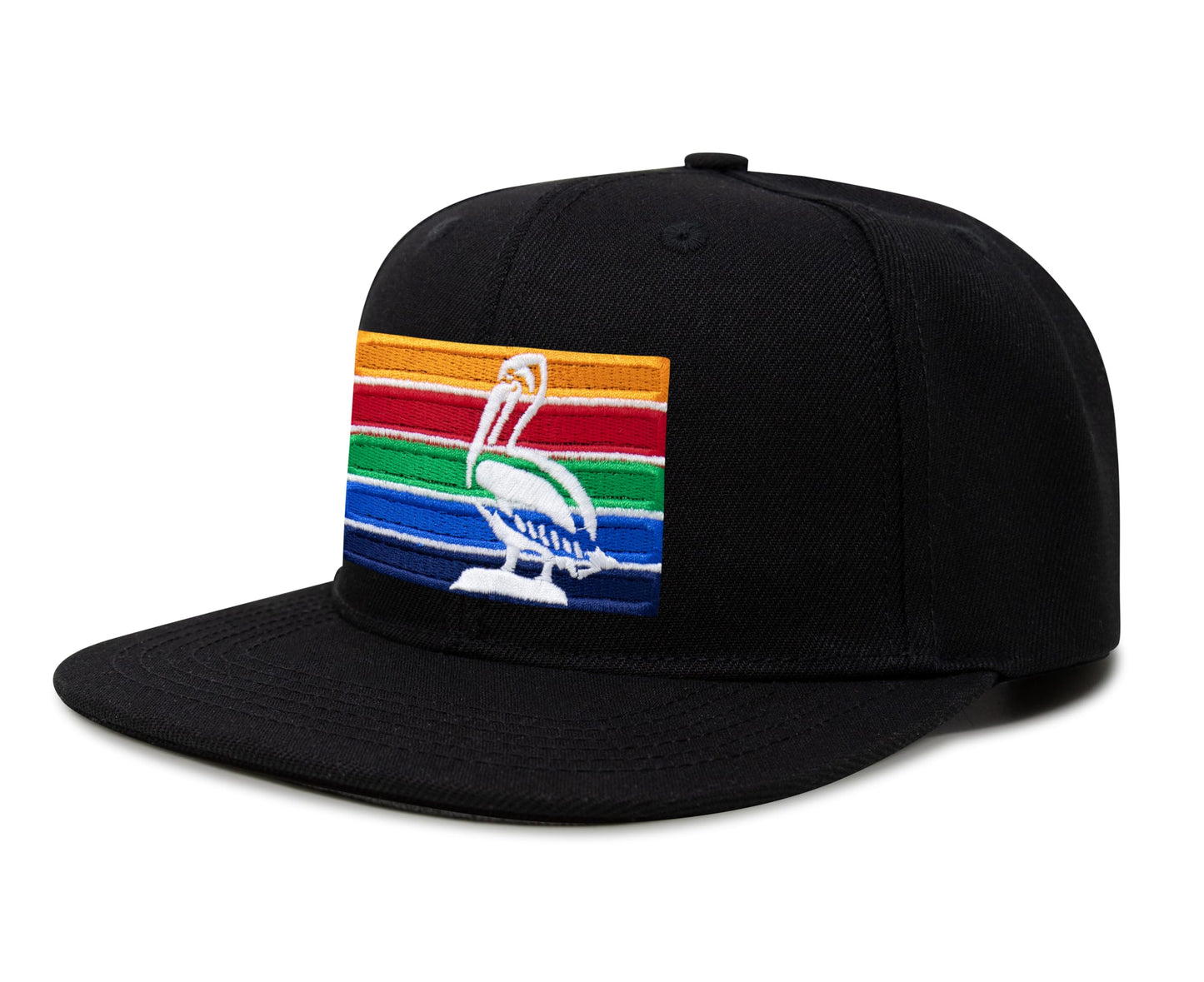 International Tie St. Petersburg Hat for Men and Women - Snapback Trucker Baseball Cap (Black Flatbill)