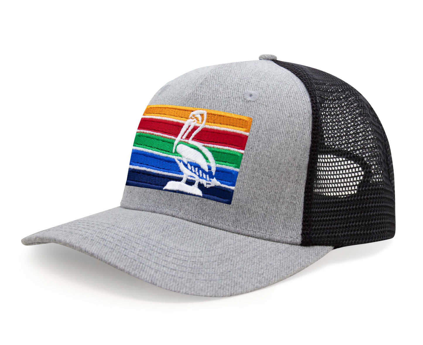 International Tie St. Petersburg Hat for Men and Women - Snapback Trucker Baseball Cap (Grey/Black)