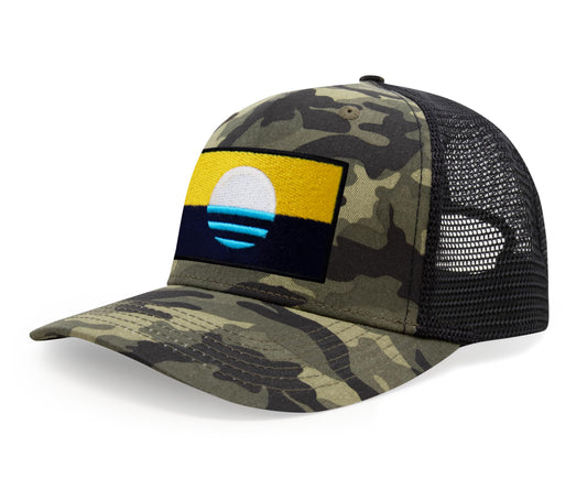 International Tie Milwaukee People’s Flag Hat for Men and Women – Snapback Trucker Baseball Cap (Camouflage) - International Tie