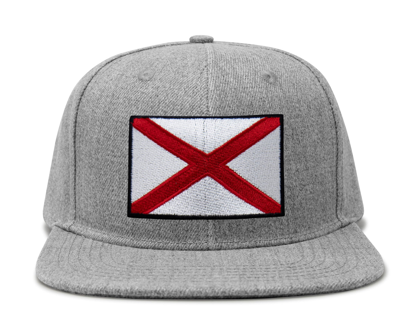 Alabama Flag Hat for Men and Women – Snapback Trucker Baseball Cap by International Tie (Grey Flatbill)