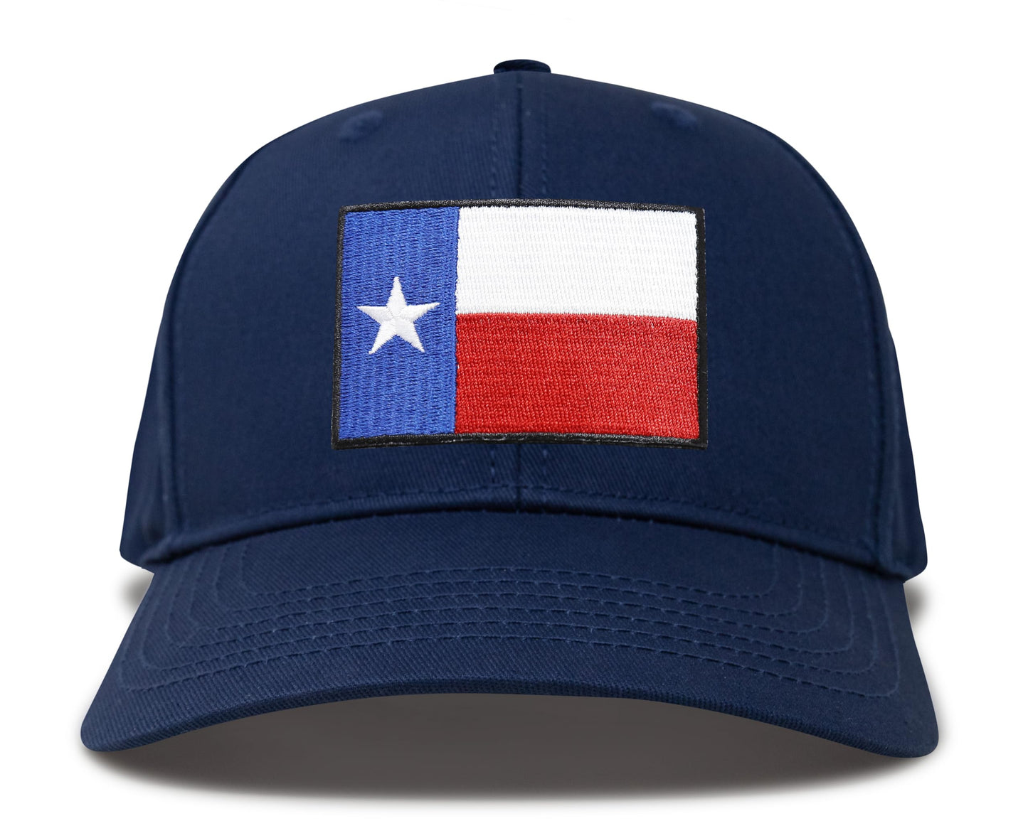 International Tie Texas Flag Hat for Men and Women - Snapback Trucker Baseball Cap (All Navy)