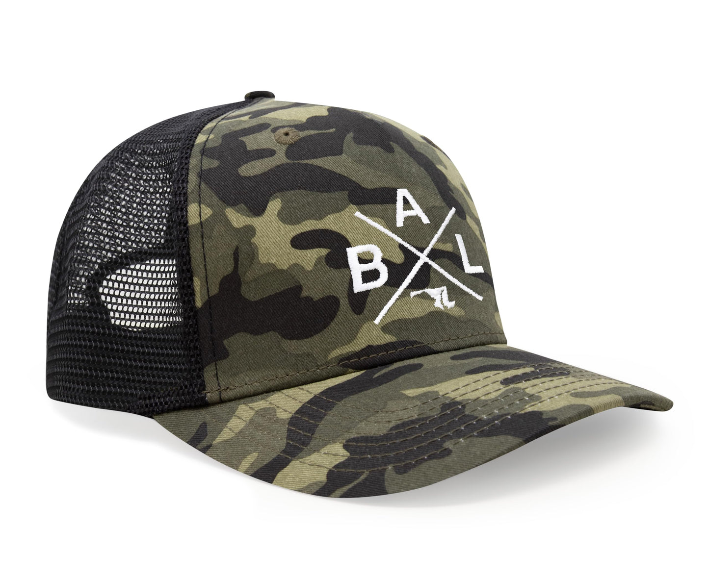 International Tie Premium Baltimore BAL Hat for Men and Women – Snapback Trucker Baseball Cap (Camouflage)