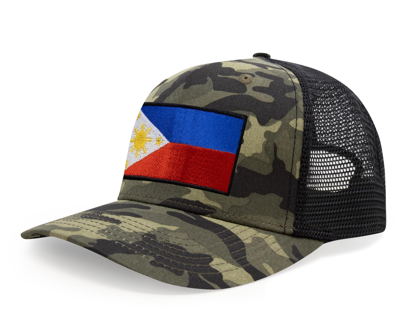 International Tie Philippines Hat for Men and Women - Snapback Trucker Baseball Cap (Camouflage)