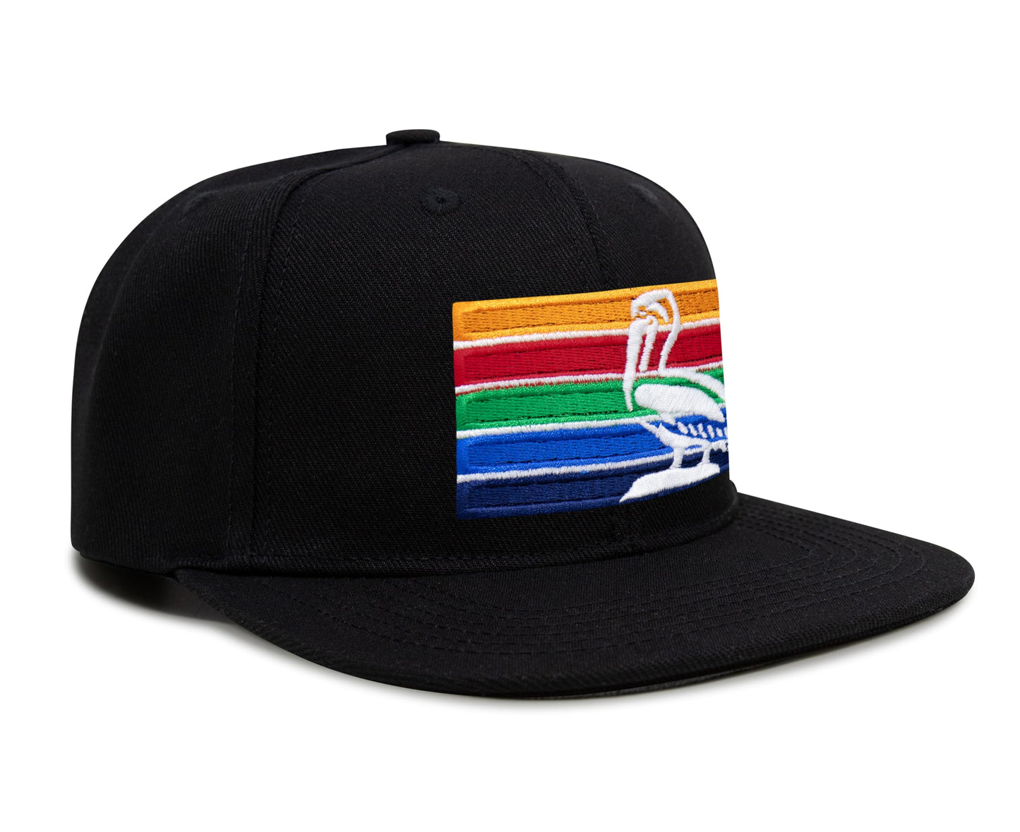 International Tie St. Petersburg Hat for Men and Women - Snapback Trucker Baseball Cap (Black Flatbill)