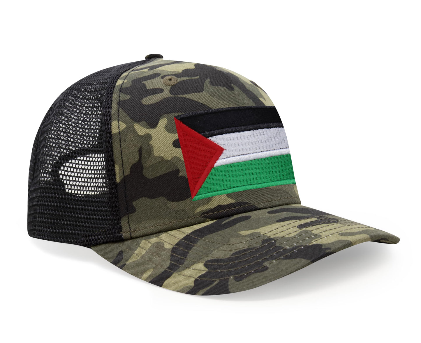 International Tie Palestine Hat for Men and Women - Snapback Trucker Baseball Cap (Camouflage)