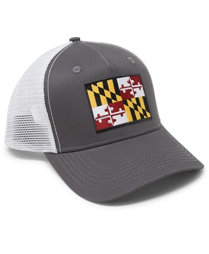 International Tie Maryland Flag Snapback Trucker Baseball Hat
