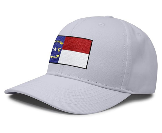 North Carolina Snapback Curved | All White