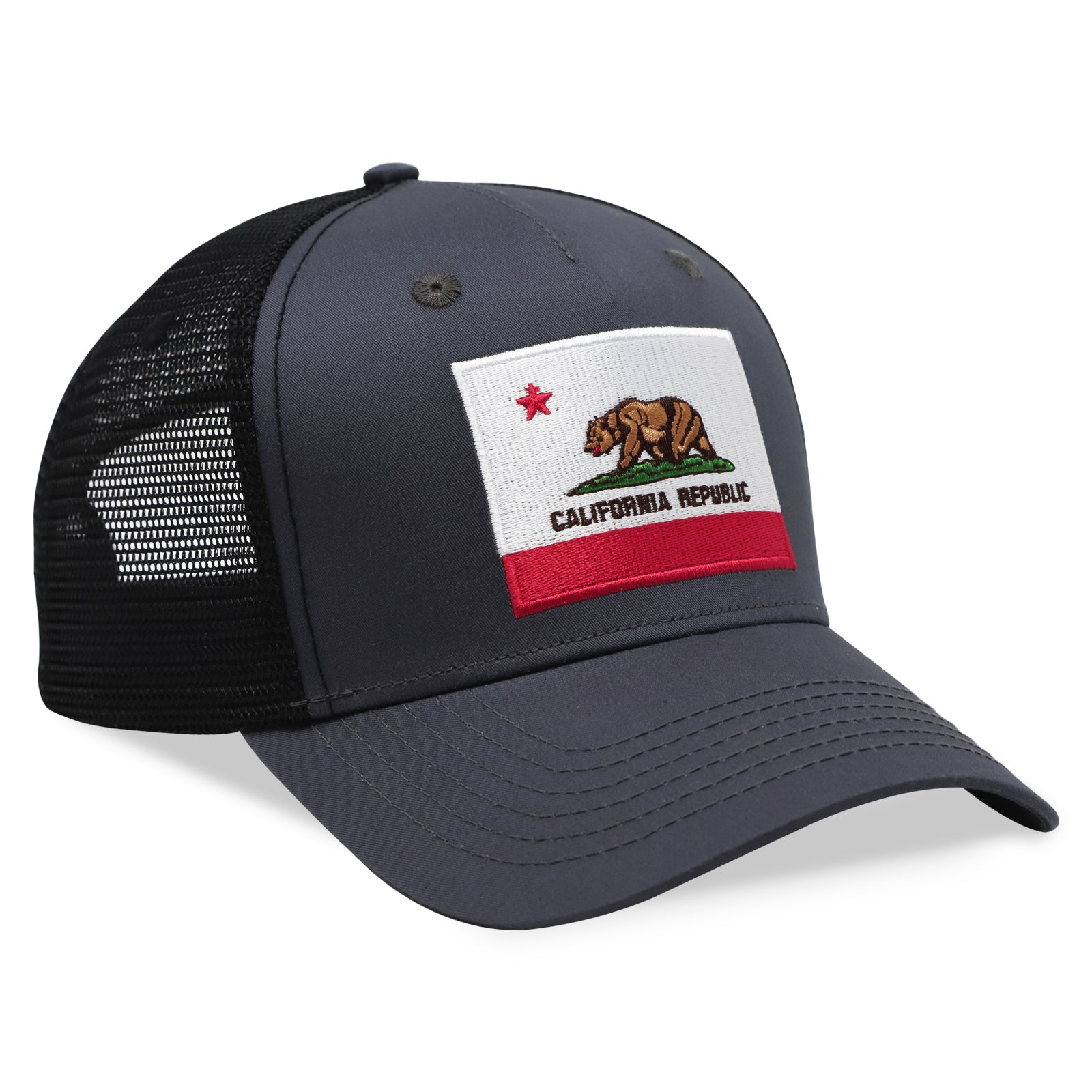California State Flag Black Snapback Hat