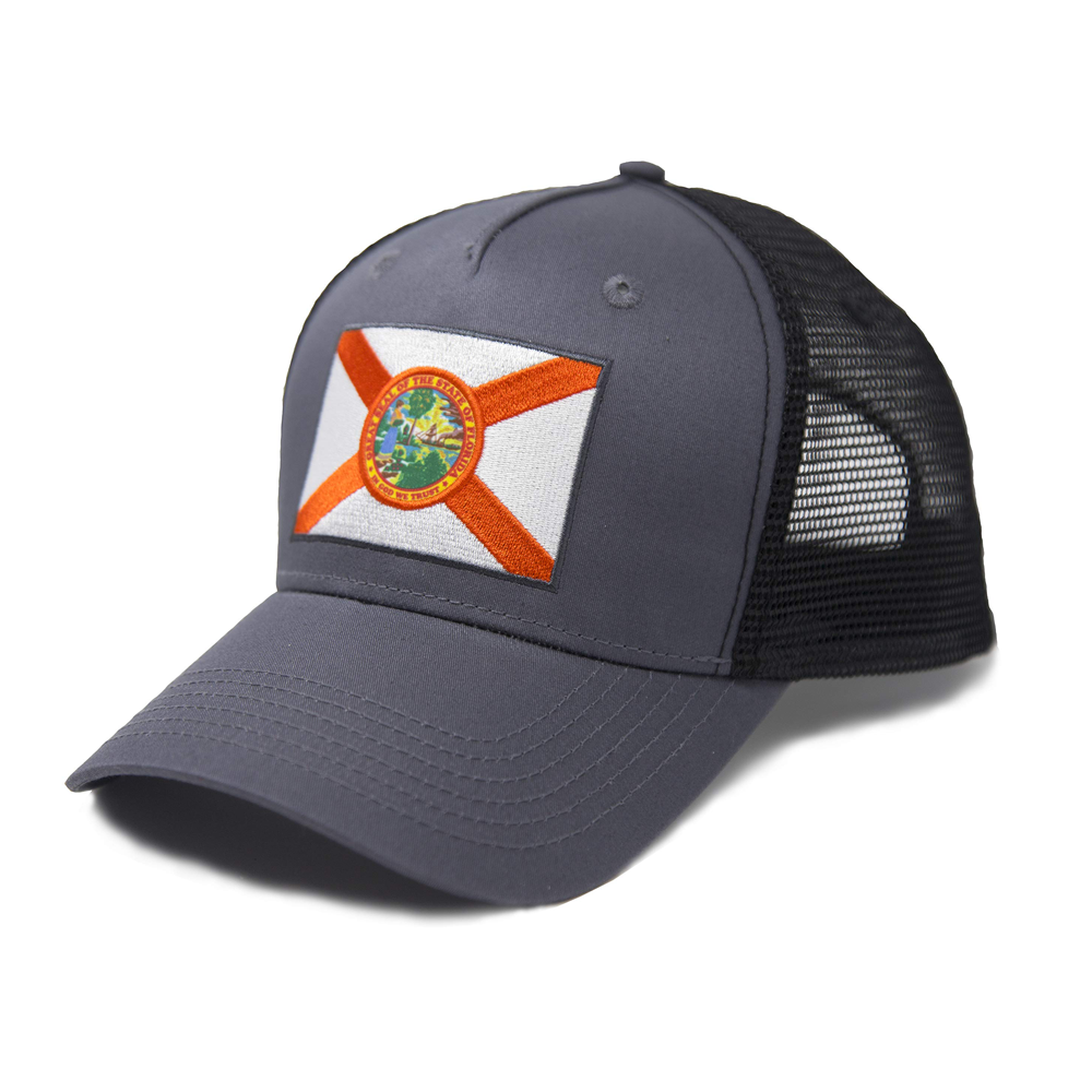 Florida State Flag Black Snapback Hat